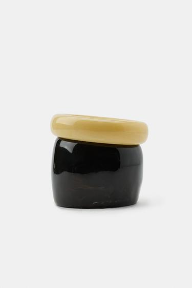 PACK OF 2 RIGID RESIN BRACELETS - Ecru by Zara