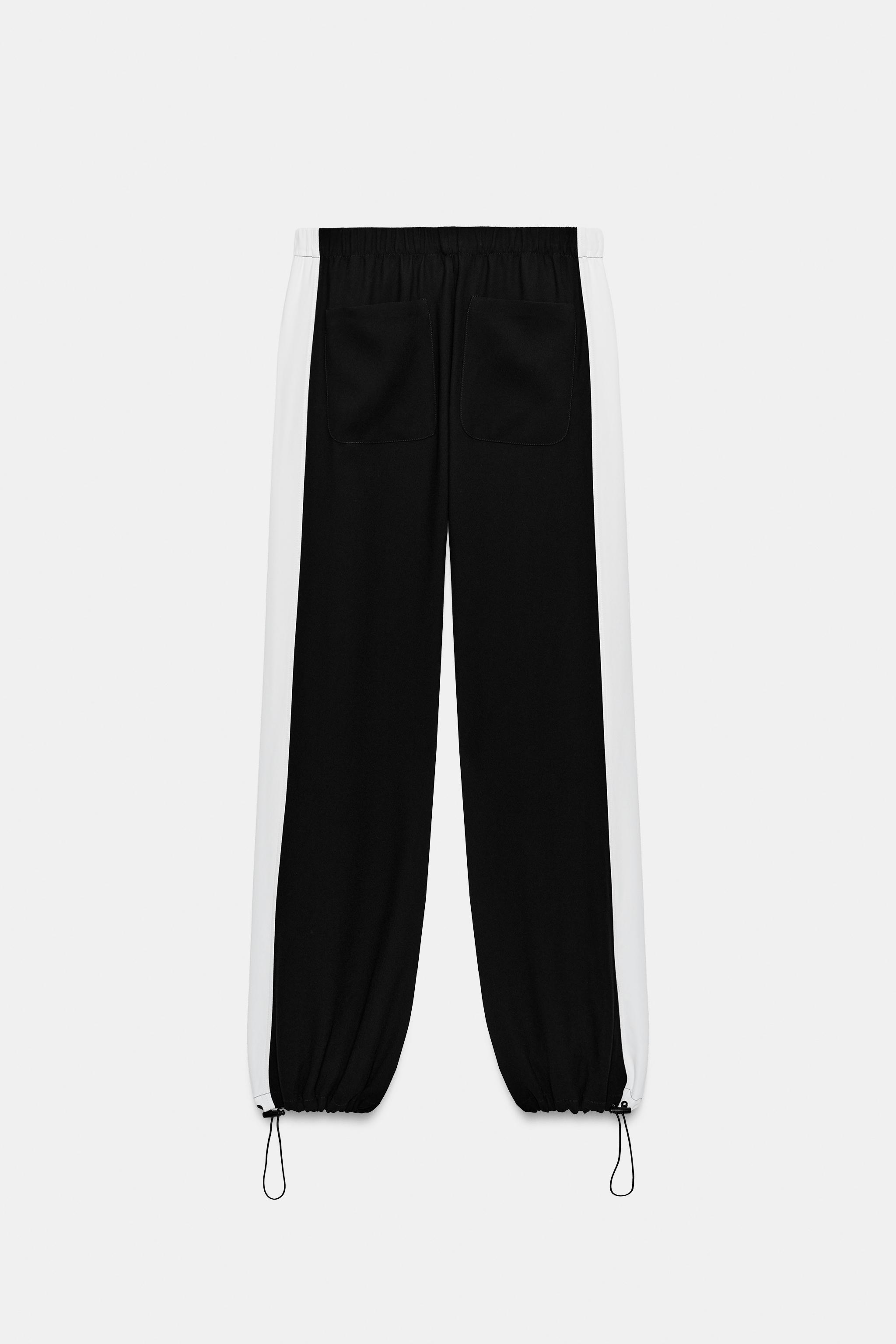 サイドライン入りハーレムパンツ ZW COLLECTION - ブラック | ZARA