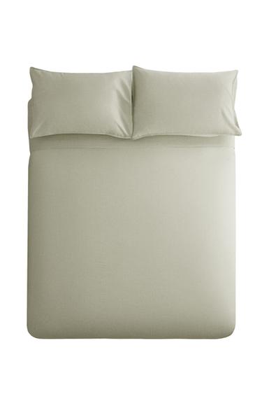 REVERSIBLE STRIPED DUVET COVER - Green by Zara