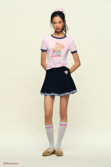 BUTTERBEAR © CONTRAST T-SHIRT - Pink by Zara