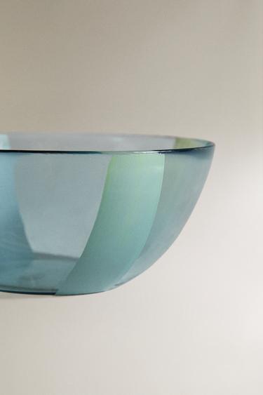 STRIPED GLASS BOWL - Blue by Zara - Image 3