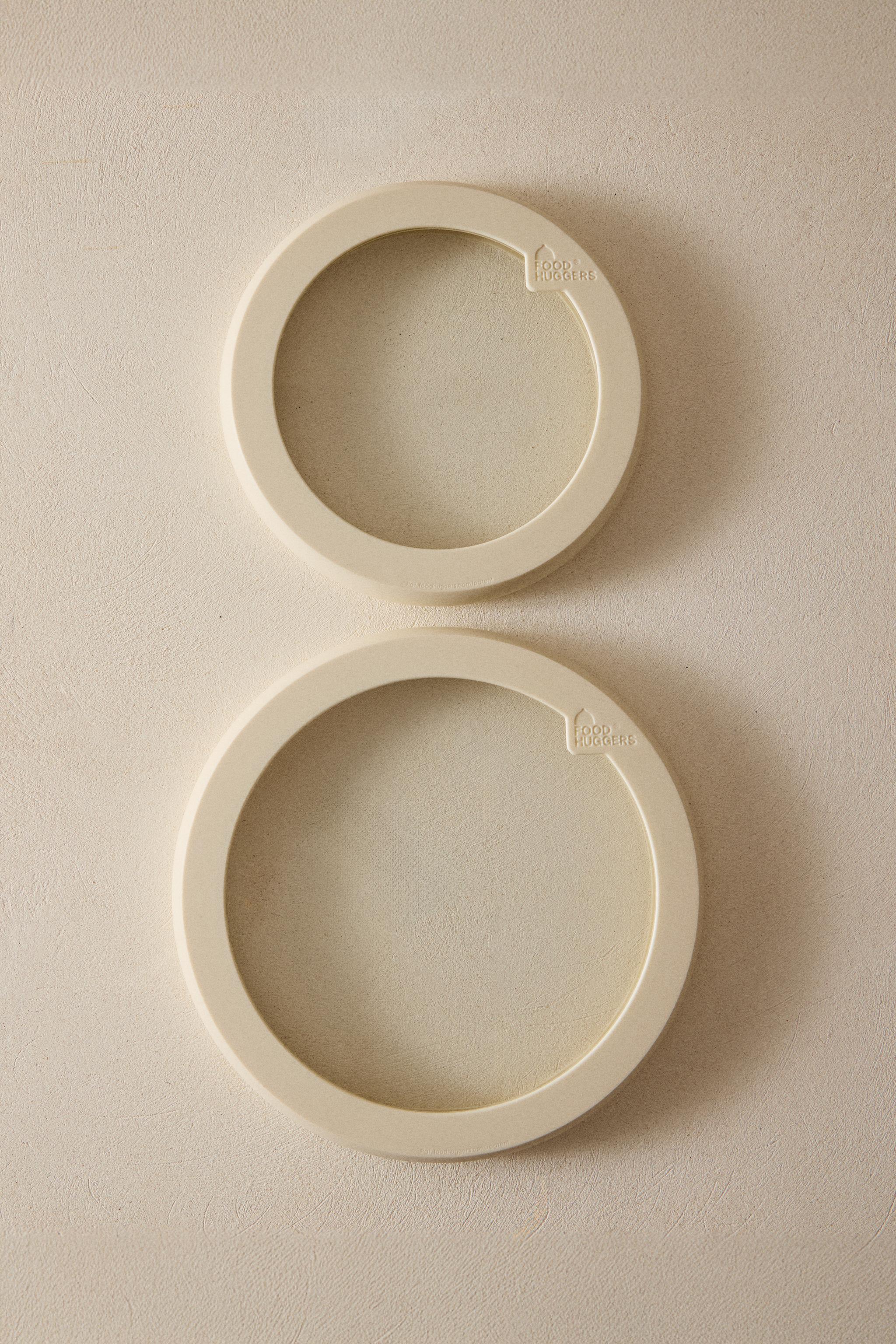 SILICONE AND GLASS LID SET (SET OF 2)