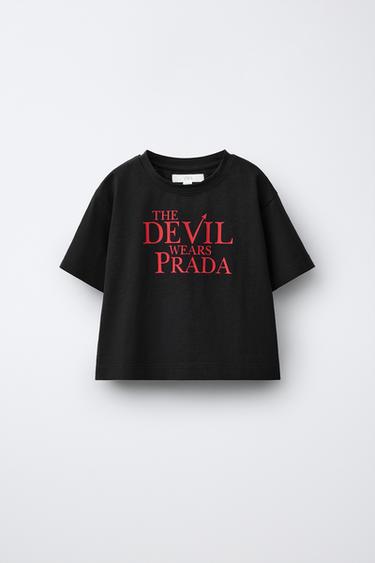 Zara THE DEVIL WEARS PRADA © DISNEY T-SHIRT - Black