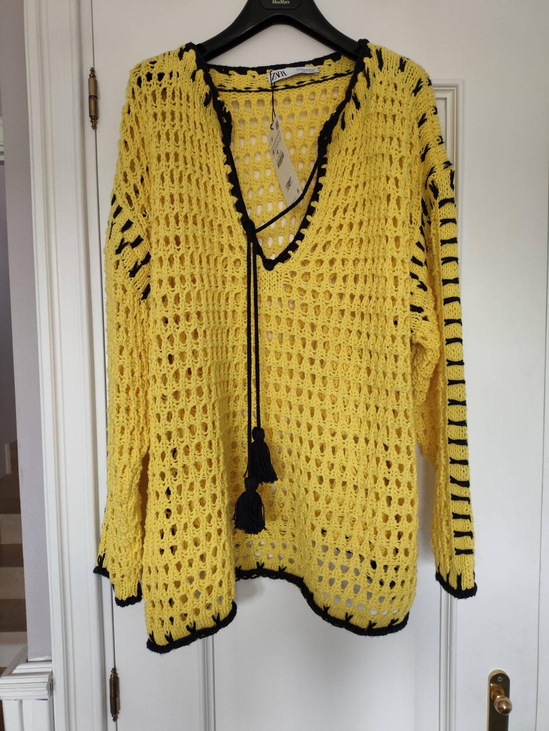 KNIT SWEATER WITH CONTRAST TOPSTITCHING - Image 2