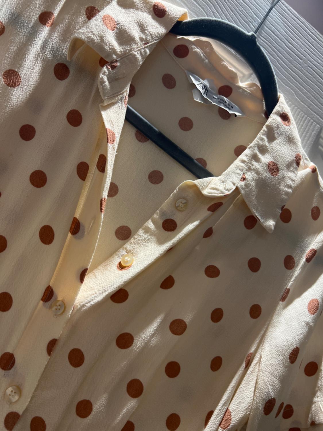 LONG POLKA DOT DRESS - Image 3