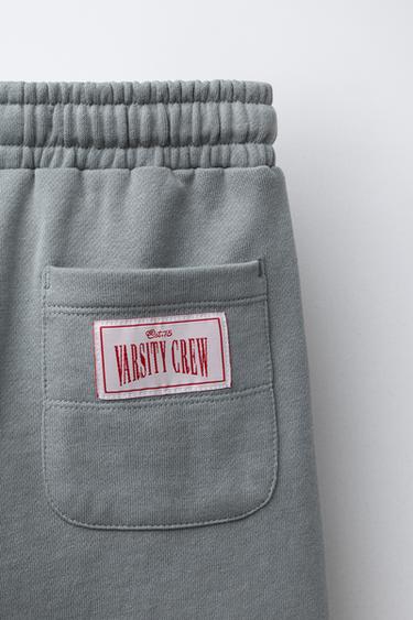 PANTALON DE JOGGING NUMÉRO - Gris / Marron clair de Zara - Image 3