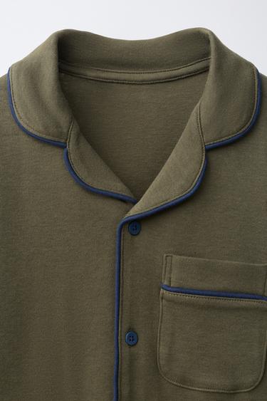 6-14 YEARS/ PYJAMAS WITH CONTRAST DETAIL - Green by Zara