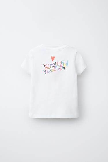 T-SHIRT IMPRIMÉ OURSON - Blanc cassé de Zara - Image 1