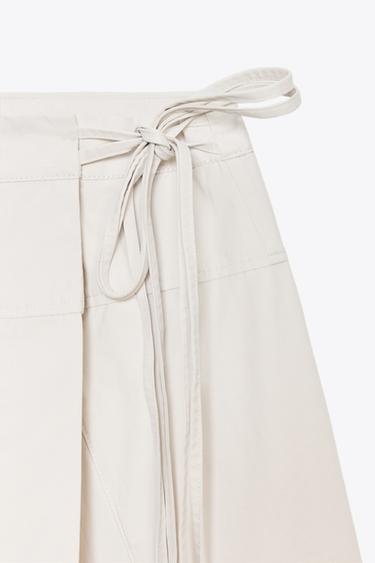 SARONG SKIRT - Oyster-white by Zara - Image 7