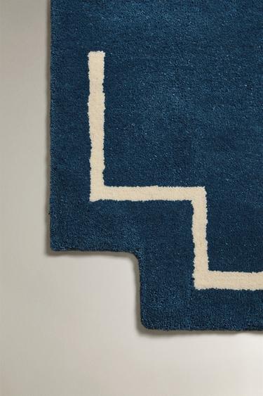 TAPIS EN LAINE OURS X THE ANIMALS OBSERVATORY - Bleu de Zara - Image 1