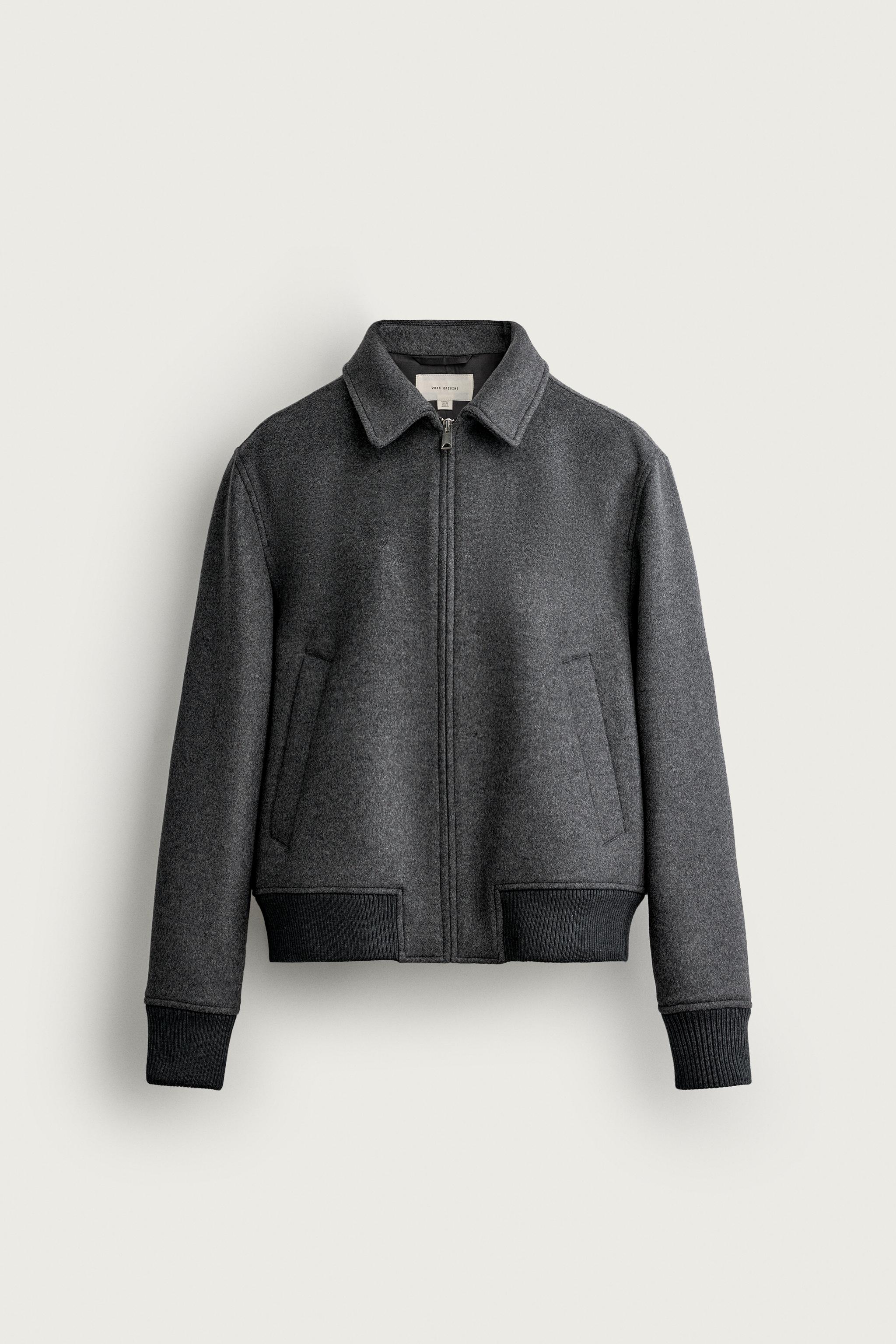 BLOUSON REGULAR FIT EN LAINE