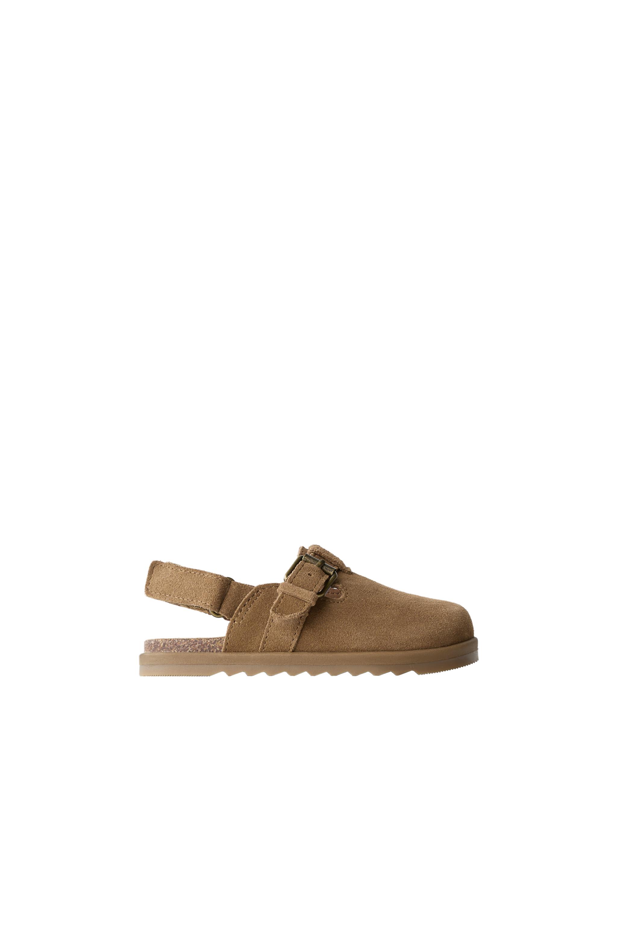 LEATHER CLOGS — Beige