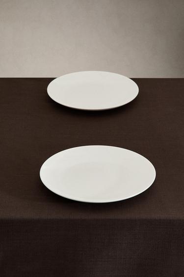 HEMSTITCHED COTTON TABLECLOTH - Brown by Zara - Image 1