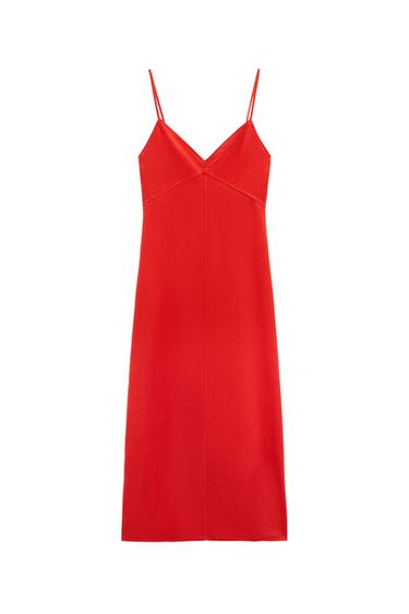 LINEN BLEND CAMISOLE DRESS