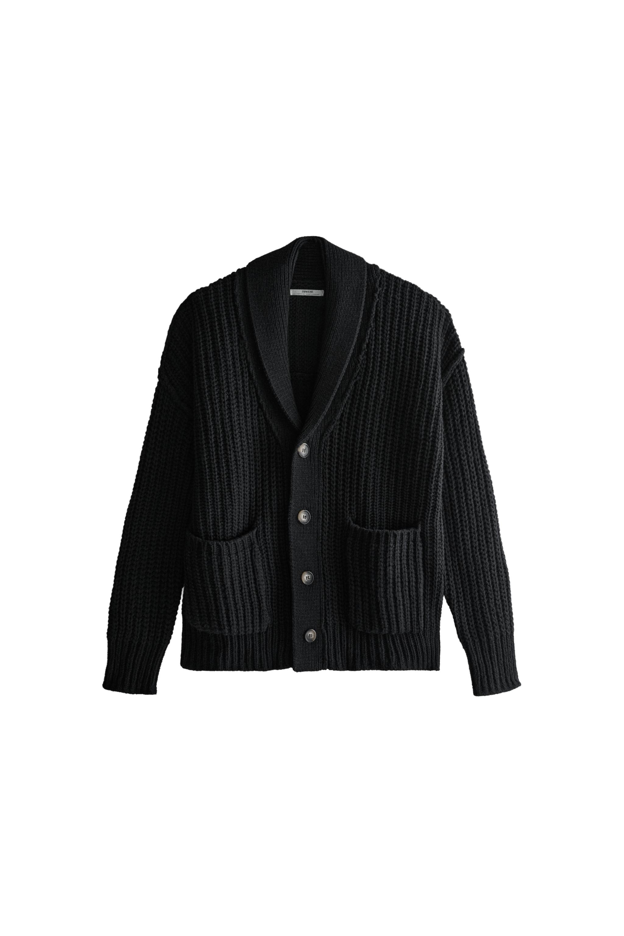 KNIT CARDIGAN - Dark gray | ZARA United States