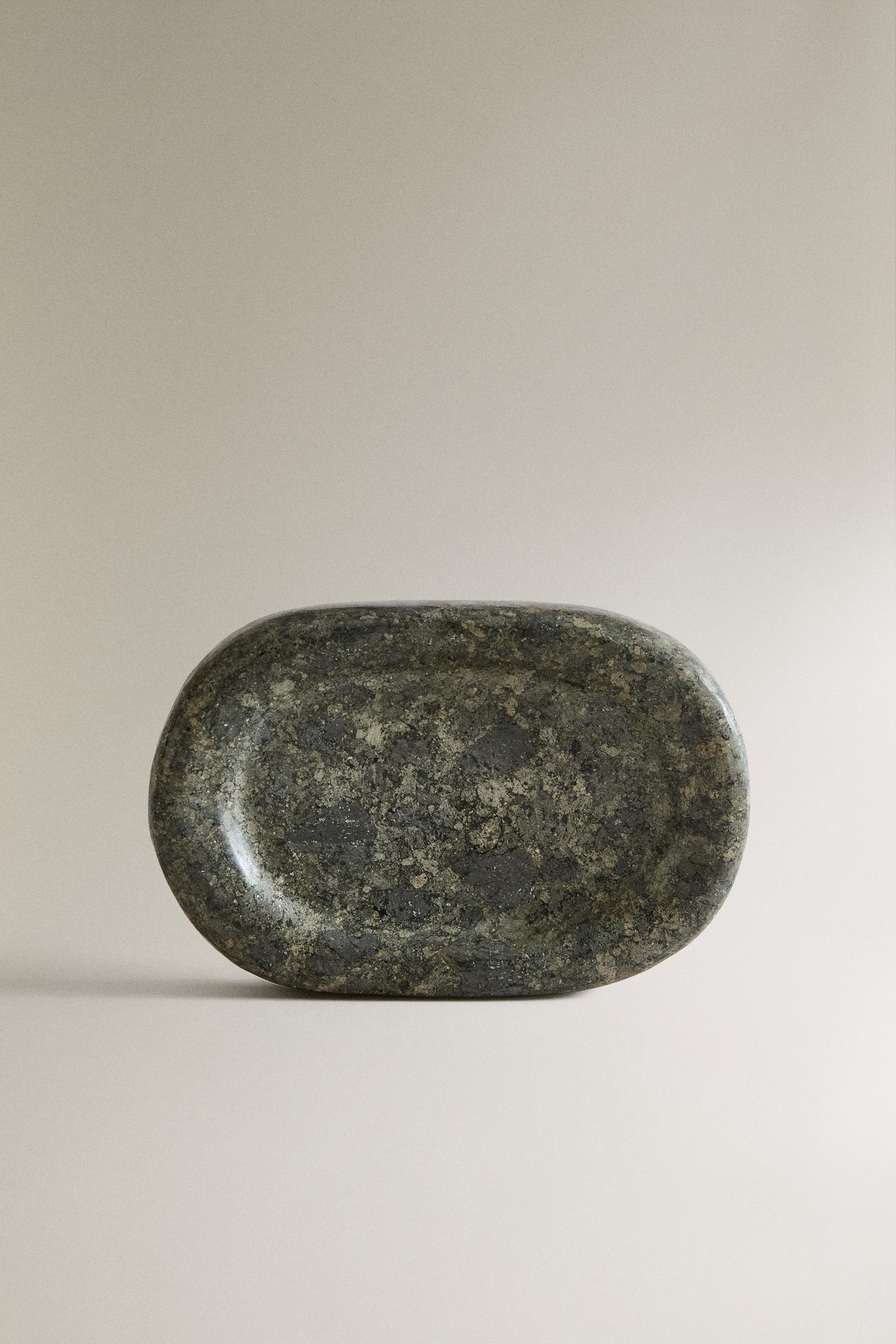 GREENISH MARBLE BATHROOM SOAP DISH