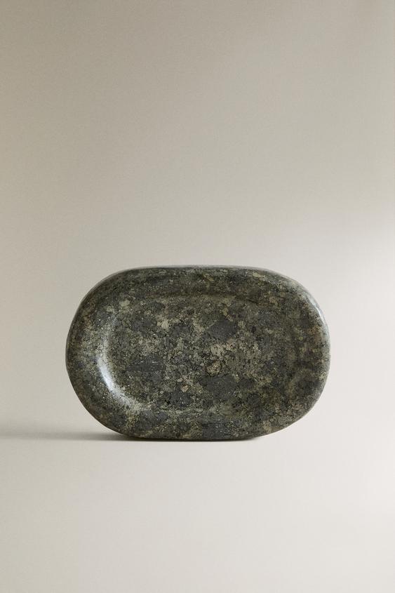 GREENISH MARBLE BATHROOM SOAP DISH