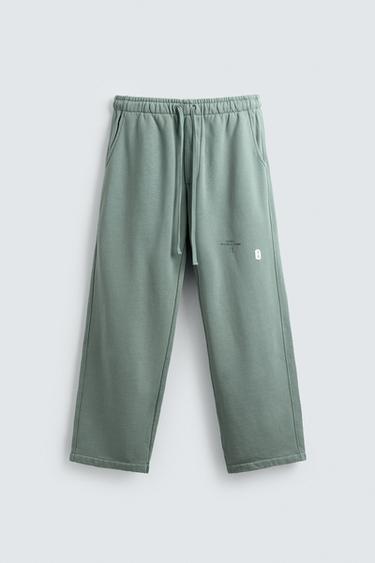 PANTALÓN JOGGER WIDE FIT X SR_AターコイズブルーZaraのPANTALÓN JOGGER WIDE FIT X SR_A - ターコイズブルー 