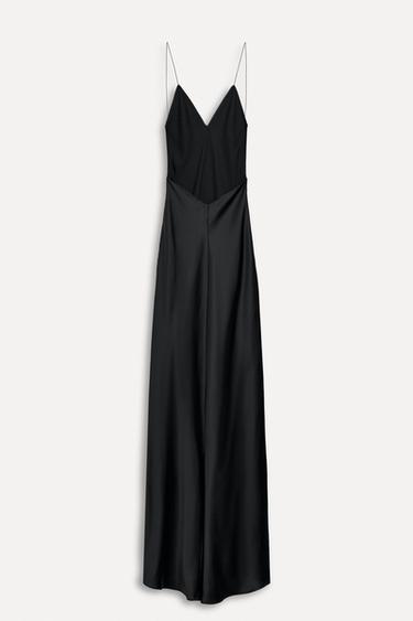 LONG SATIN DRESS 50TH ANNIVERSARY - Black by Zara - Image 2