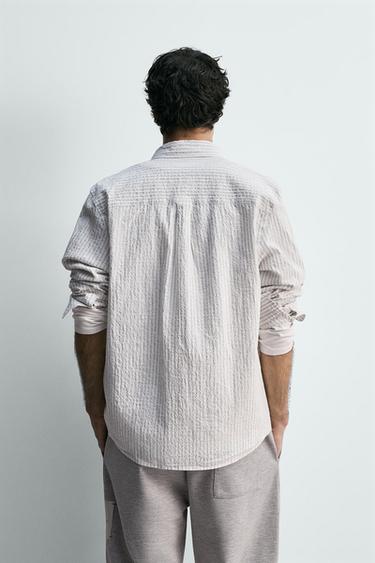 CHEMISE À RAYURES ET POCHE - rayures de Zara - Image 2