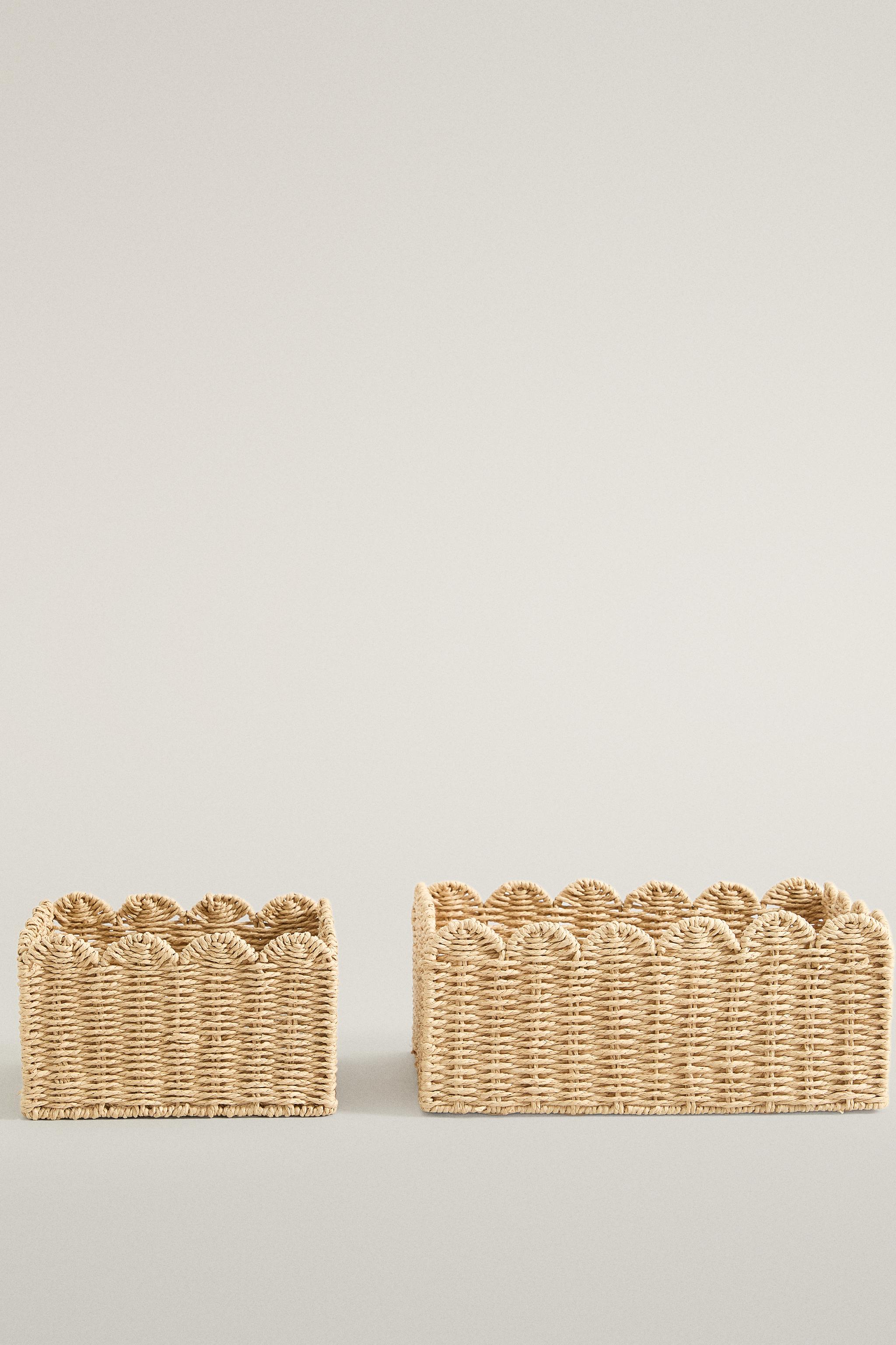 SMALL WAVY FIBRE BASKET