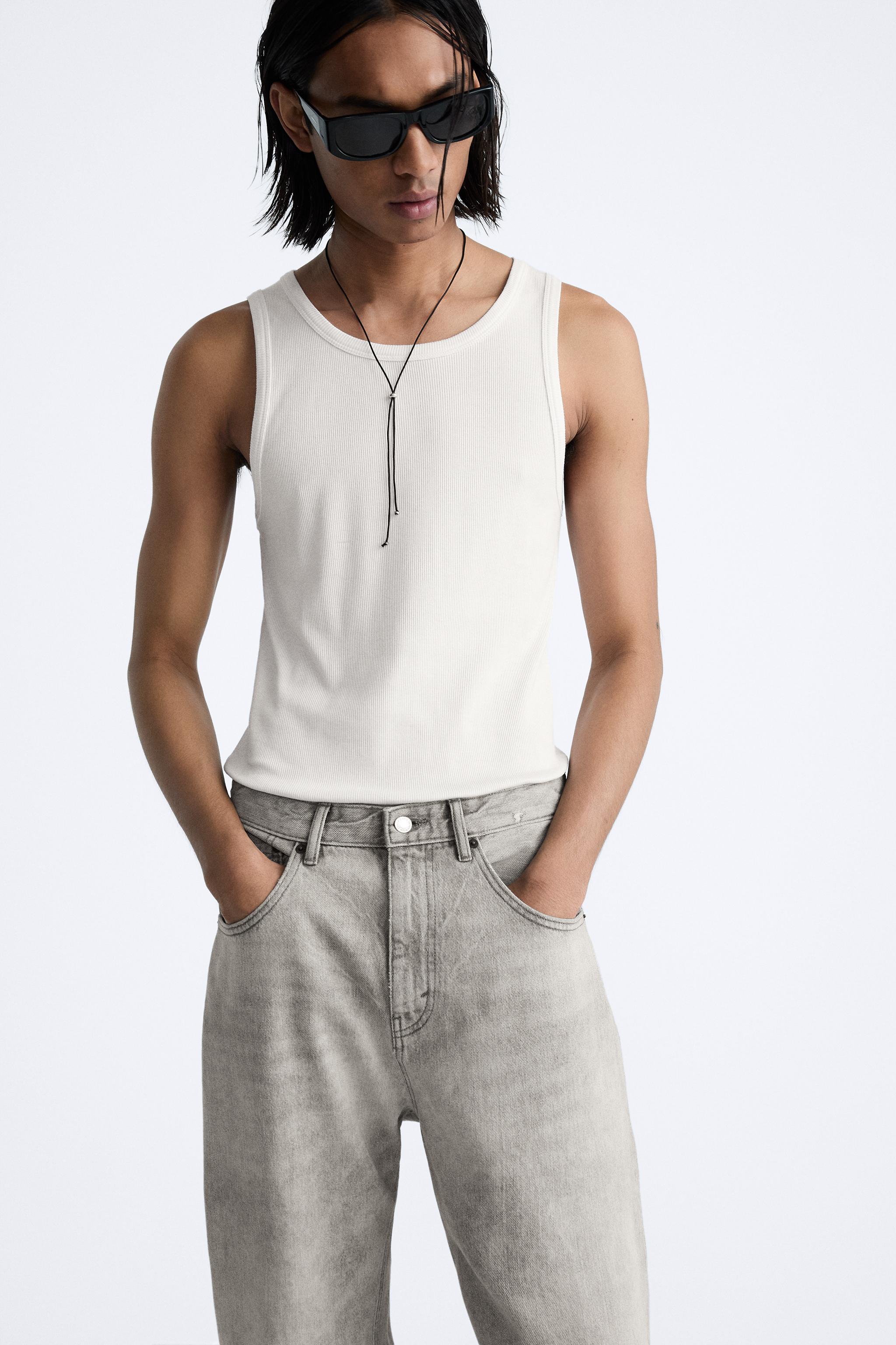 Zara men's hot sale denim jumpsuit