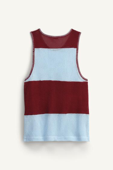 LIMITED EDITION RED TEXTURED TANK TOP - Multicoloured by Zara - Image 3