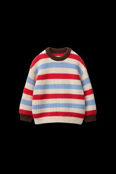 STRIPED KNIT JUMPER - striped by Zara