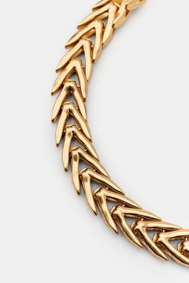 COLLIER CHAÎNE CHUNKY - Doré de Zara - Image 2