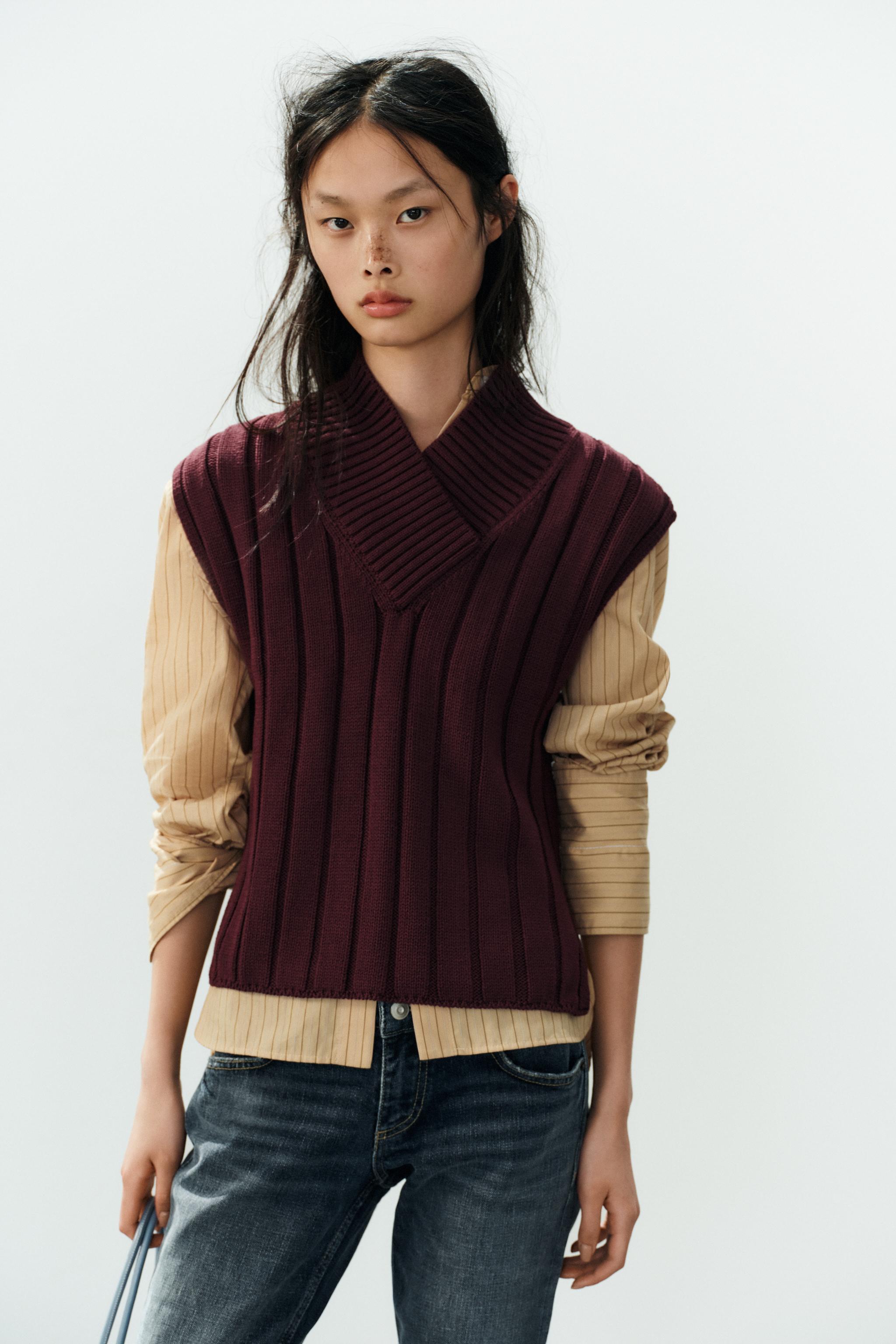 RIB KNIT VEST