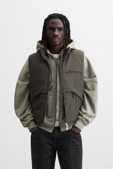 STRUCTURED GILET - Taupe grey by Zara