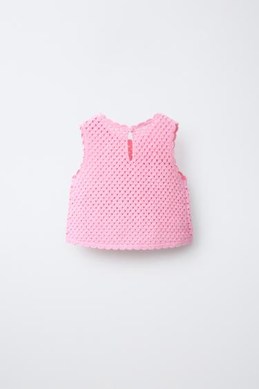 TOP EN CROCHET MOTIFS MARINS - Rose de Zara - Image 1