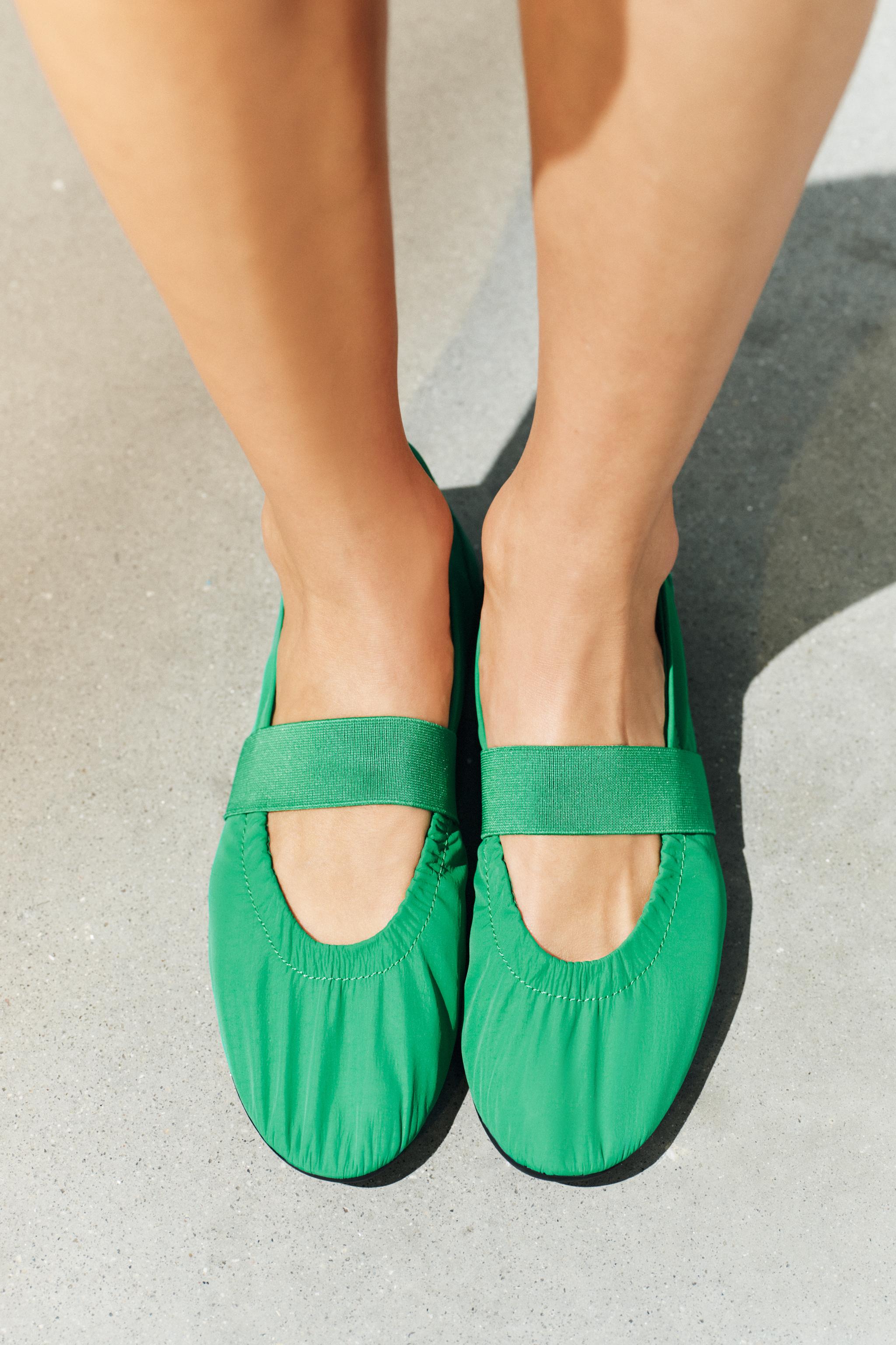 ELASTIC SPORTY BALLET FLATS