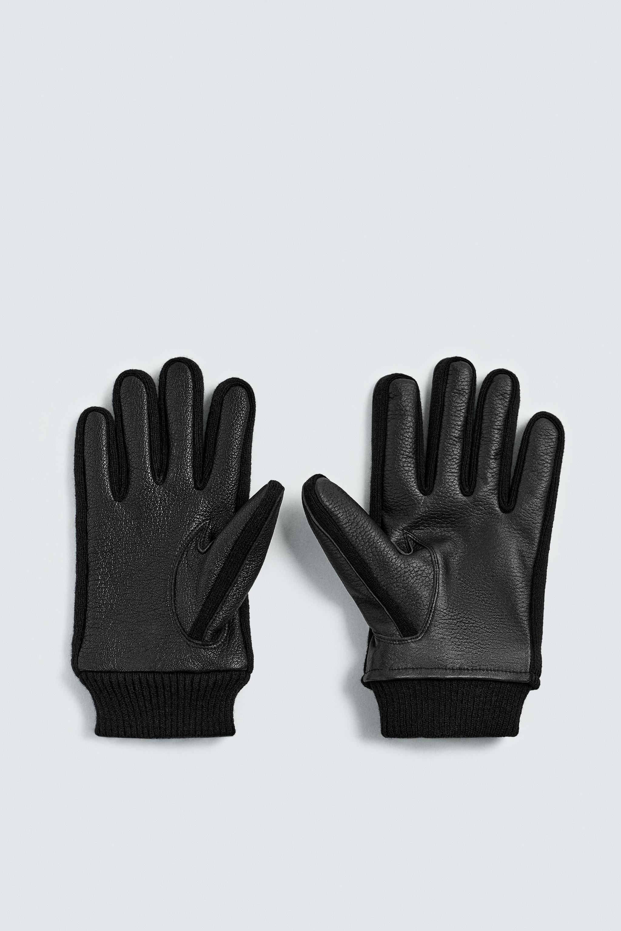 GANTS EN CUIR BIMATIÈRE