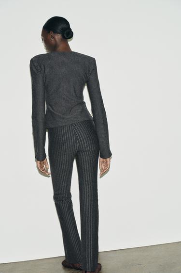 TOP À ÉPAULETTES À RAYURES DIPLOMATE - Rayures de Zara - Image 5