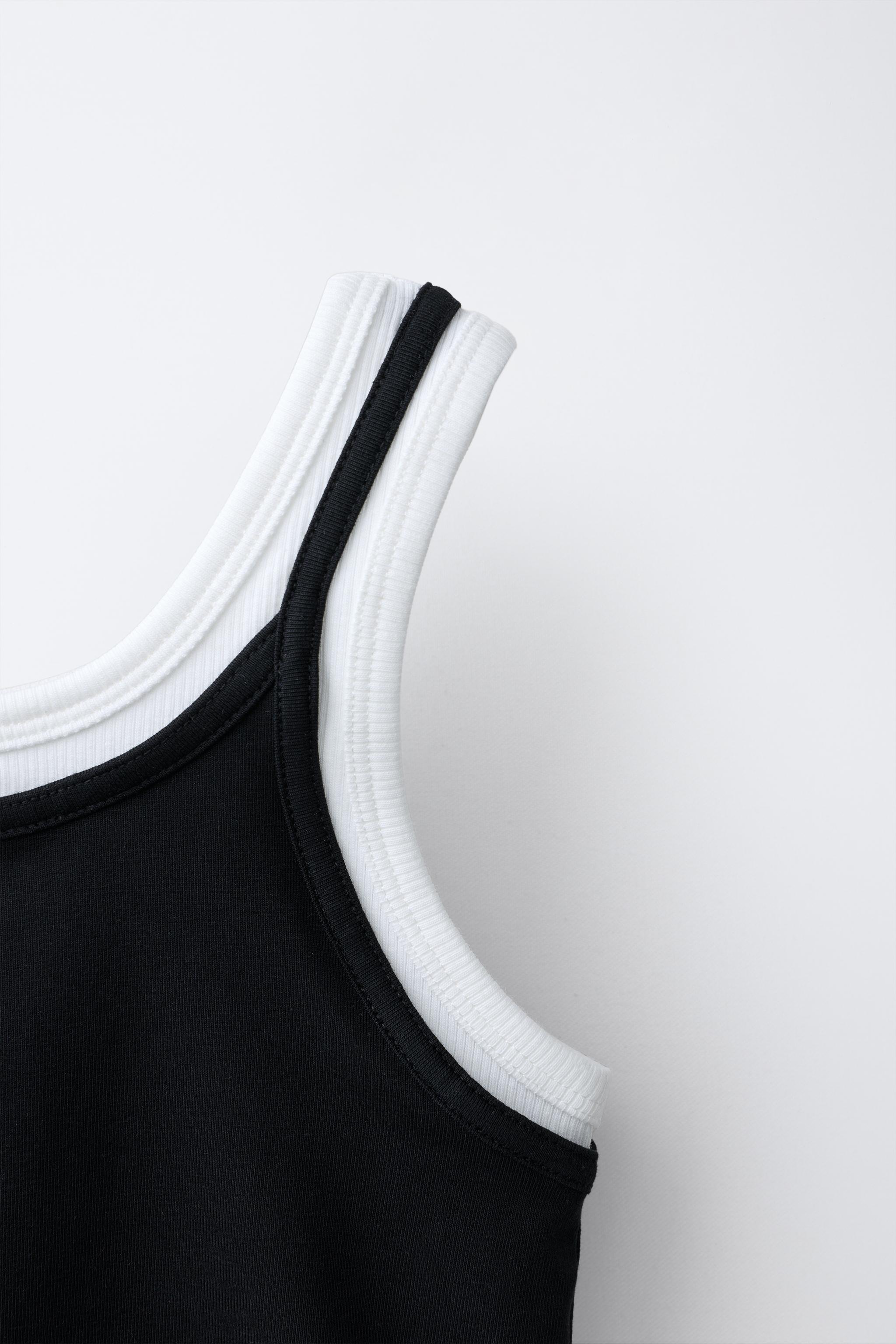 Детские топы Zara DOUBLE CONTRAST TOP — фото 3
