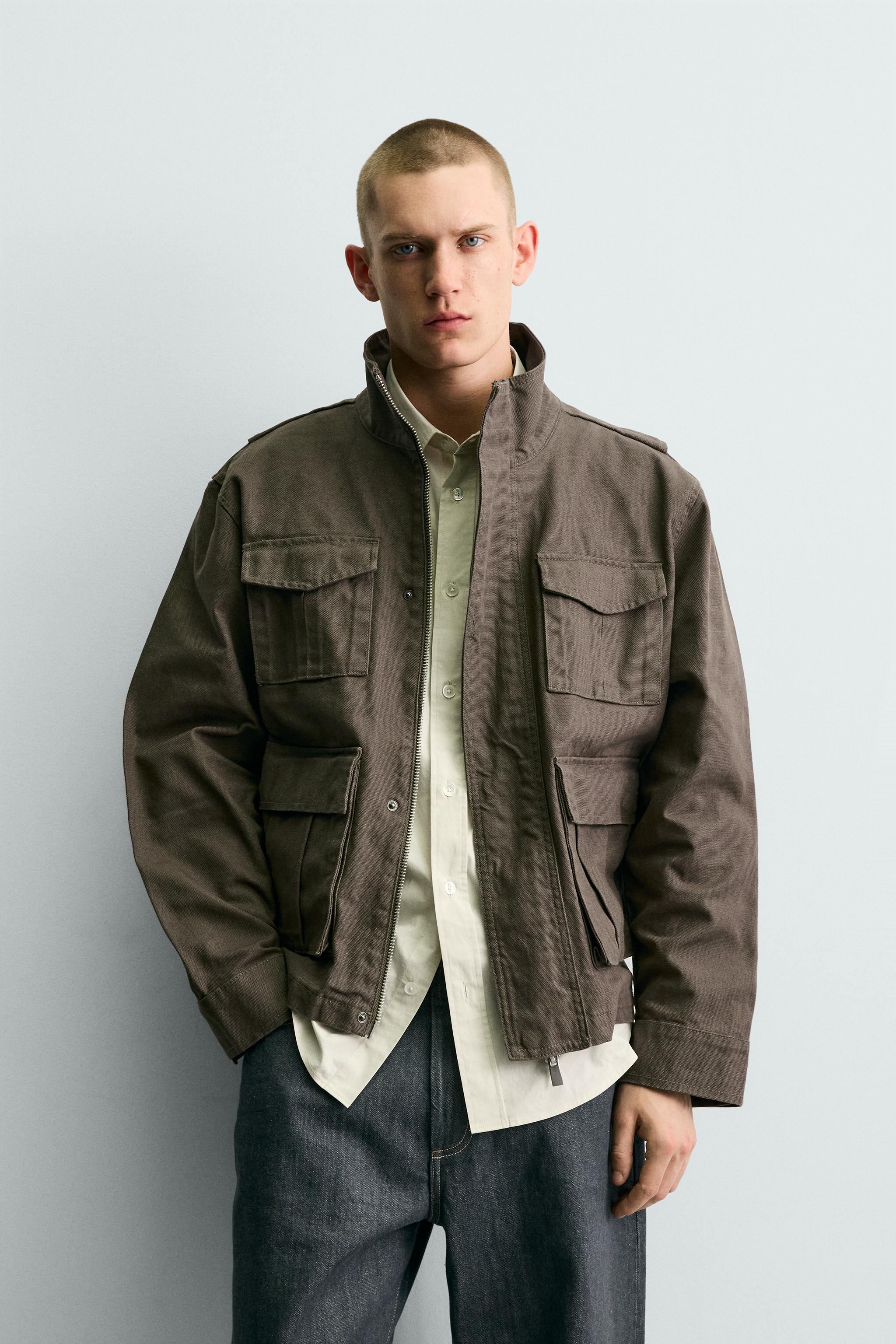 BLOUSON COUPE CARRÉE EN TOILE DE COTON