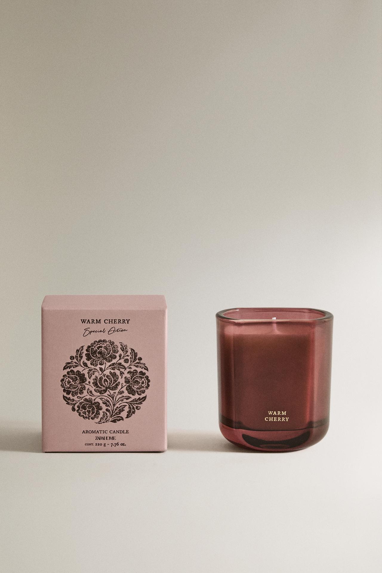 (220 G) WARM CHERRY SCENTED CANDLE