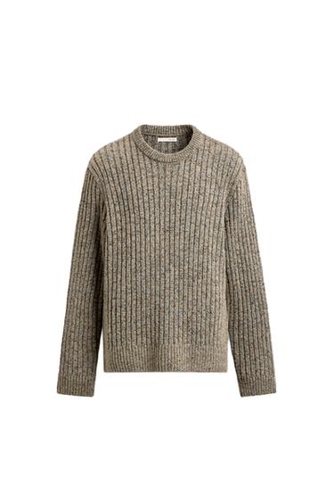 RIBBED TEXTURED JUMPER