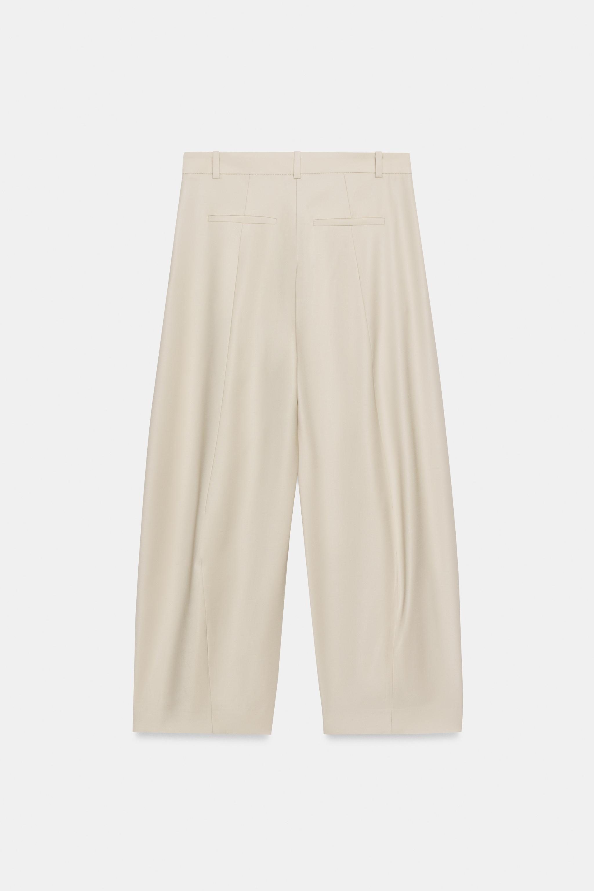 ZW COLLECTION WOOL BLEND BALLOON PANTS