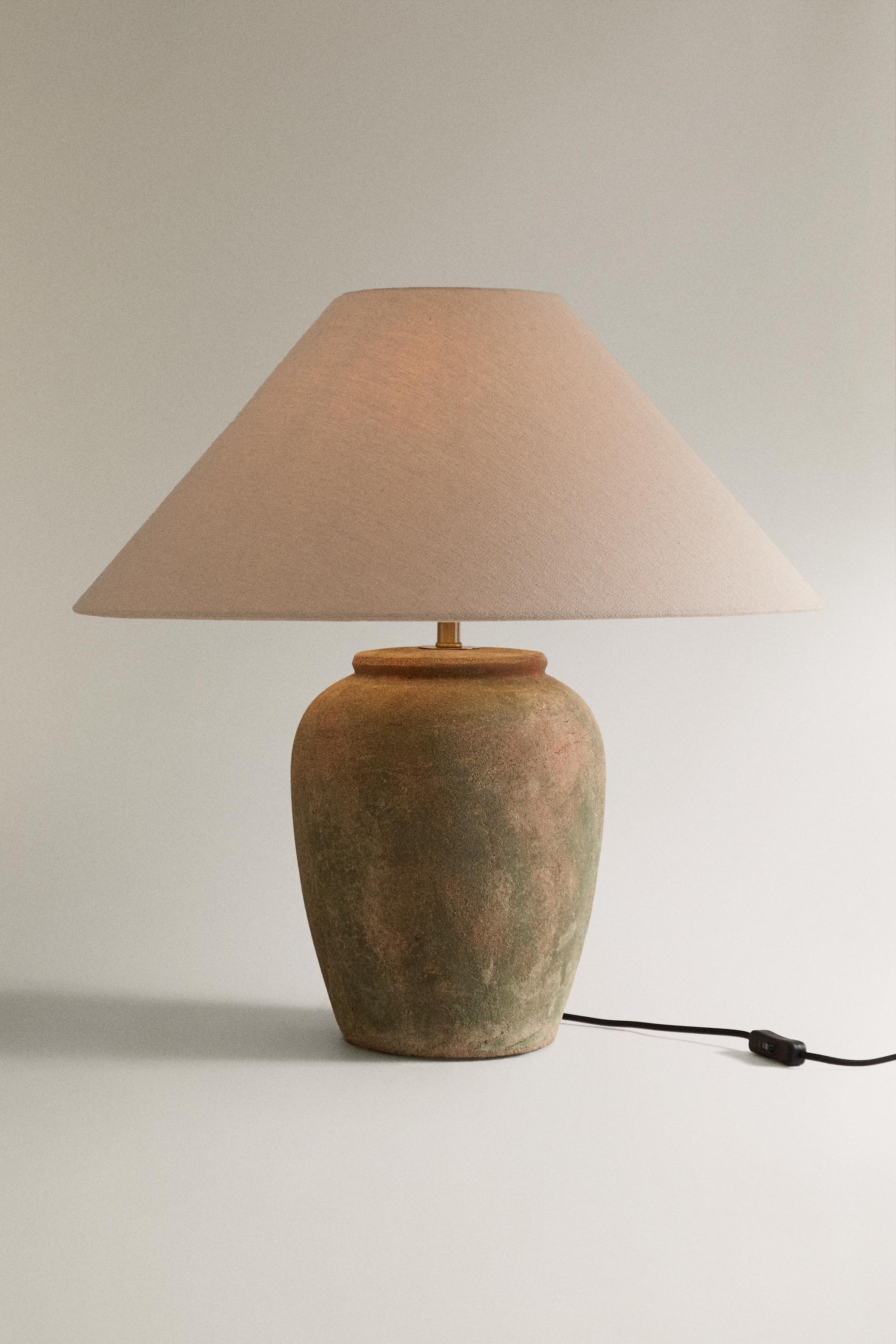 TABLE LAMP WITH CERAMIC BASE Red ZARA United Kingdom