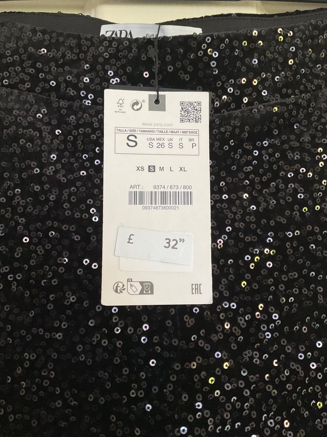 SEQUINNED VELVET FLARE TROUSERS - Image 3