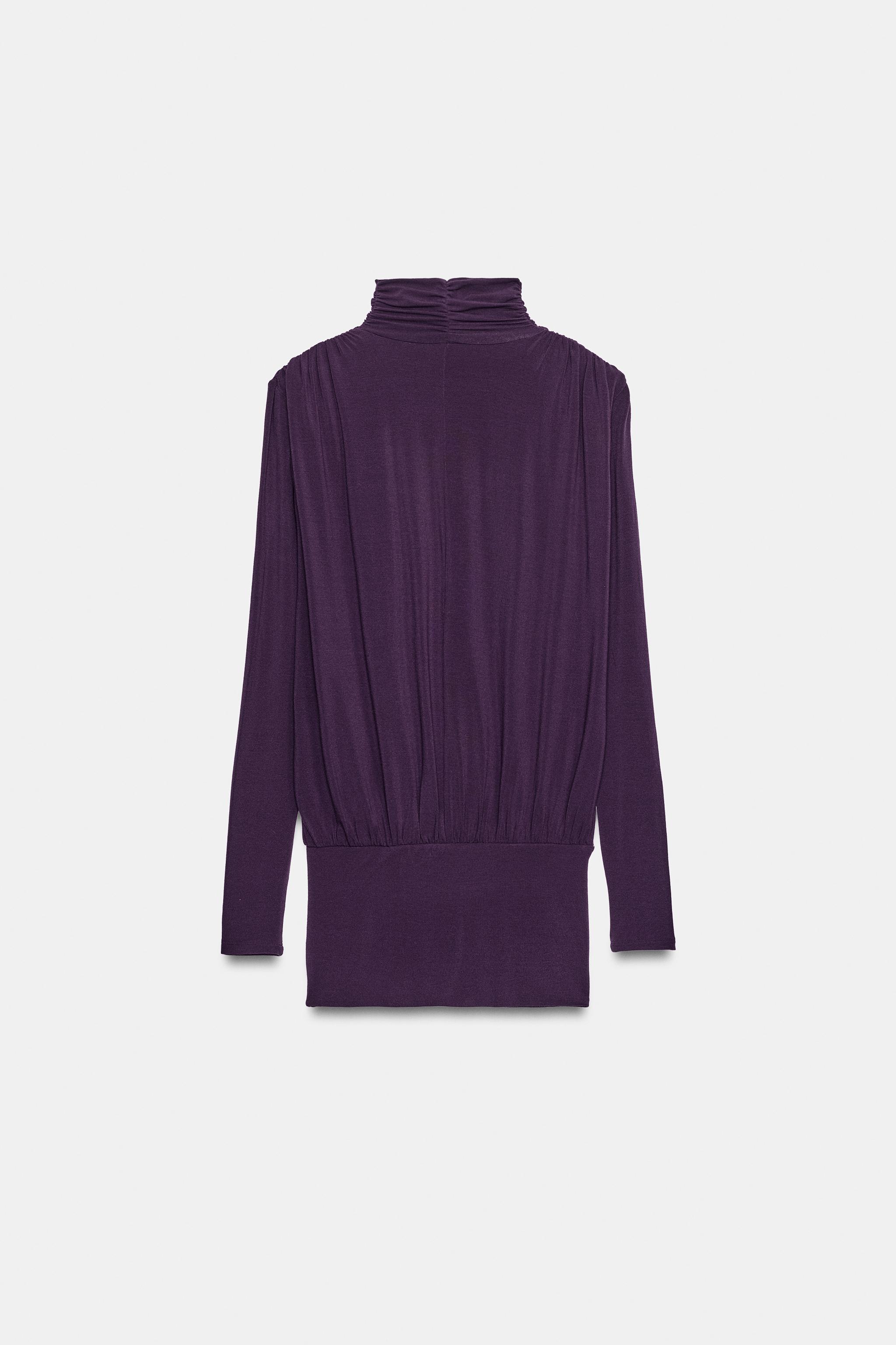SHOULDER PAD GATHERED TOP