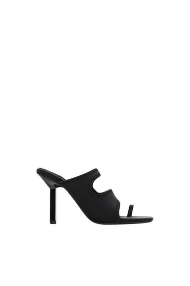 HEELED NEOPRENE SANDALS