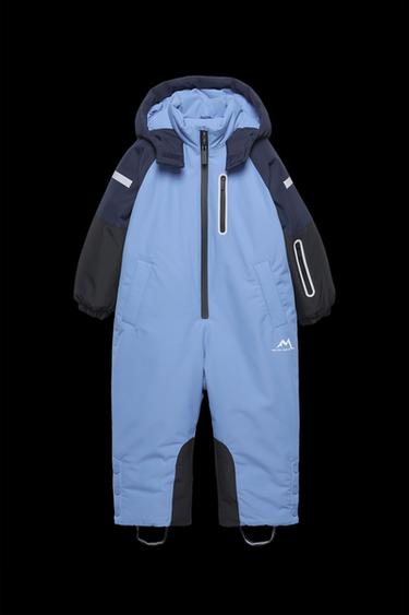 WATER-REPELLENT AND WINDPROOF SKI COLLECTION HOODED JUMPSUIT - Blue by Zara - Image 6