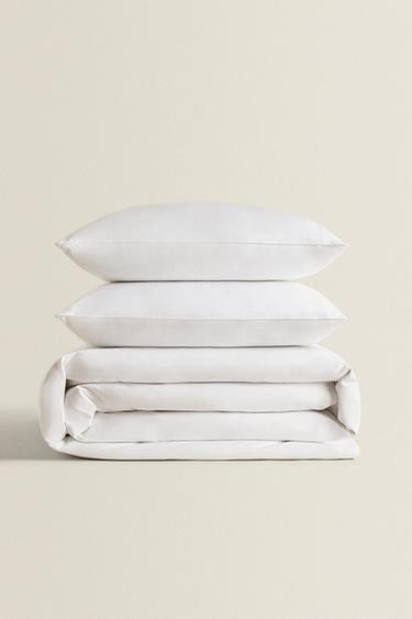 (500 GxM²) ROPA DE CAMA SATÉN - Blanco de Zara - Imagen 0