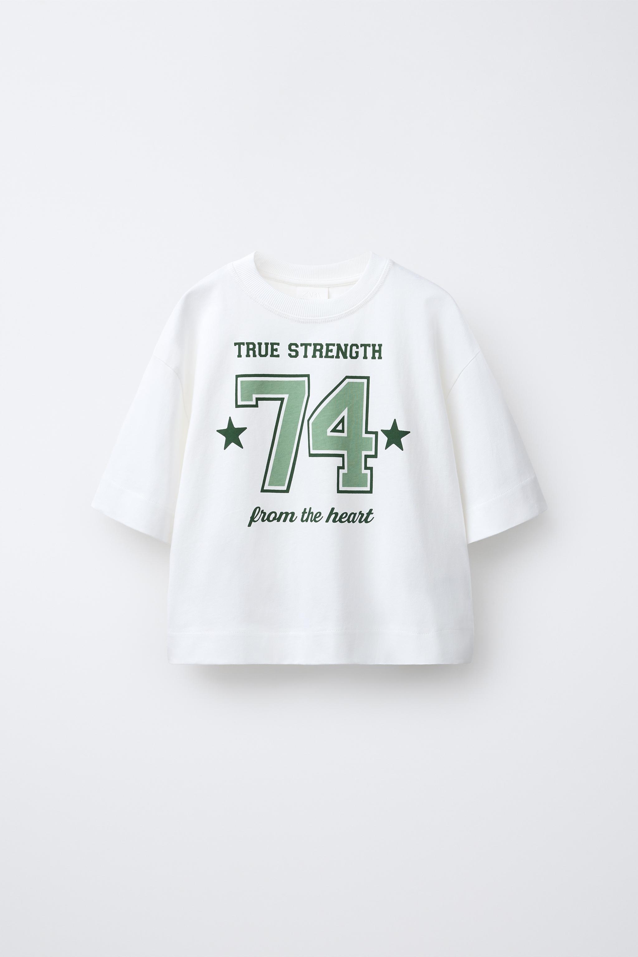 JAPAN Tシャツ　TORITANI 背番号1 バーシティプリントTシャツ - ホワイト | ZARA Japan / 日本