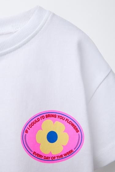 PRINTED T-SHIRT - White by Zara - Image 2