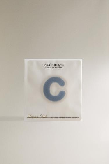 THERMO-ADHESIVE LETTER C PATCH - Blue by Zara - Image 4