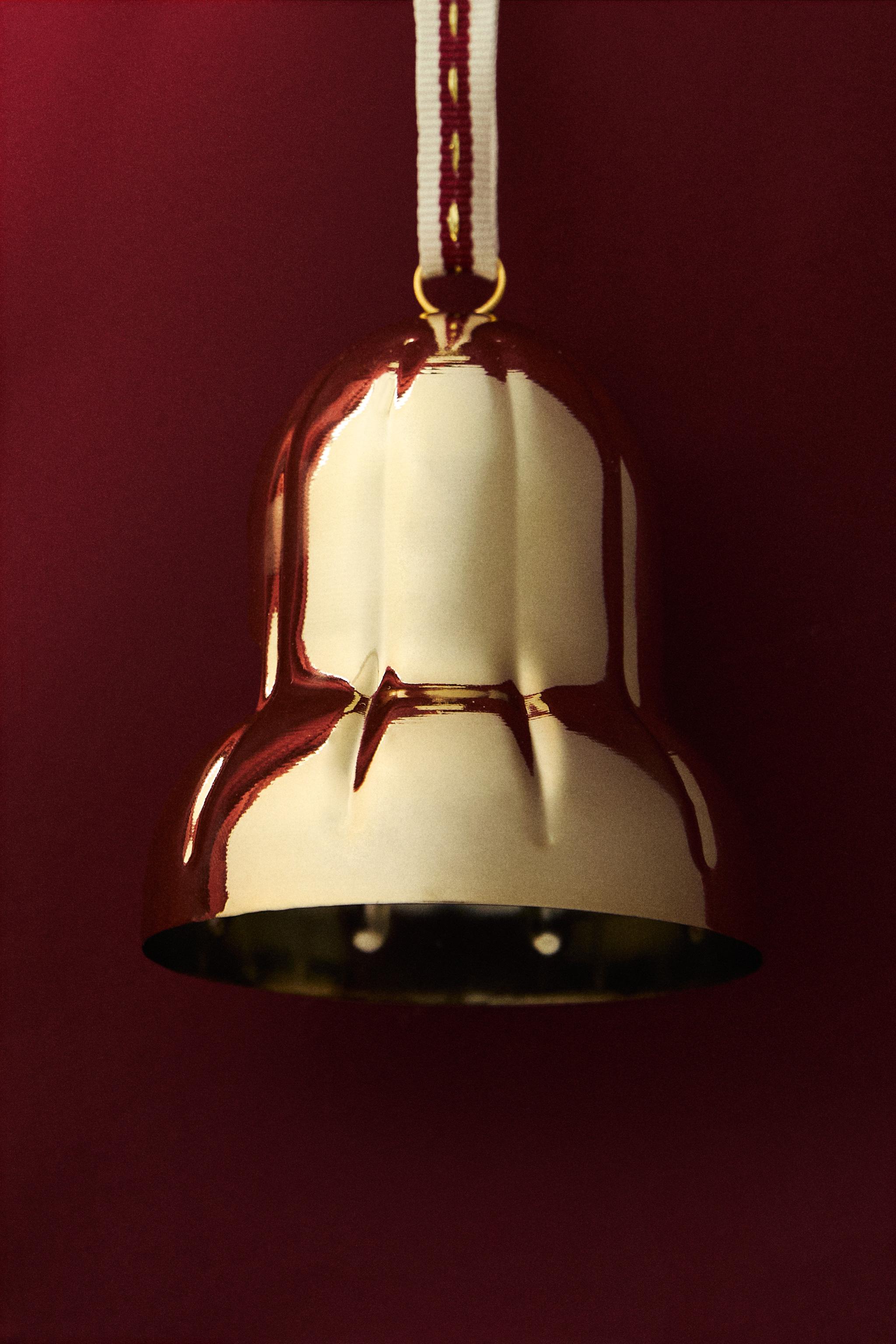ORNEMENT SAPIN DE NOËL CLOCHE DORÉE